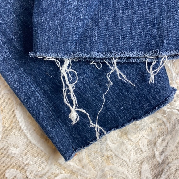 Rock Revival Scarlett Cut off Capri Cropped Cuffed Jeans medium wash distressed - Picture 16 of 16